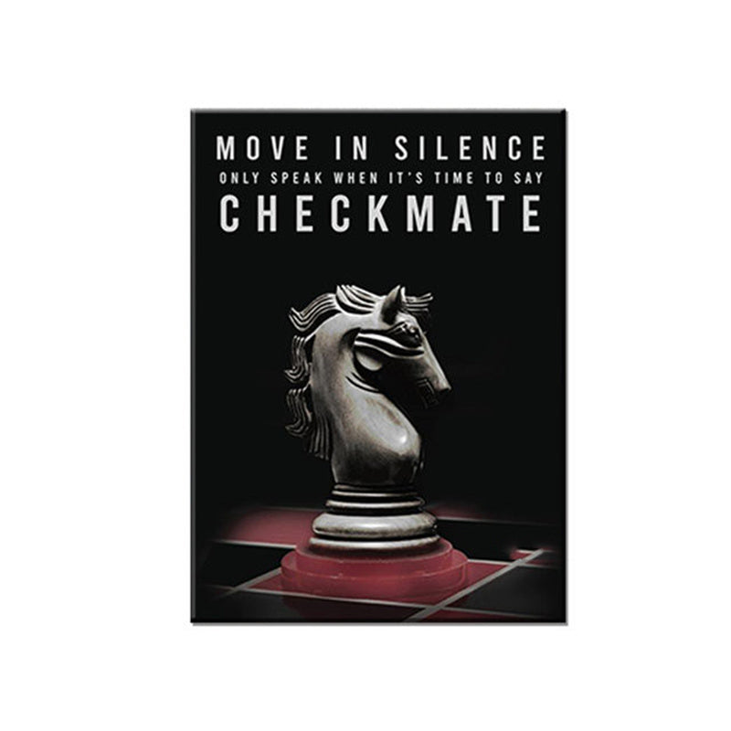 Life Is Like A Chess Game Motivational Poster Canvas