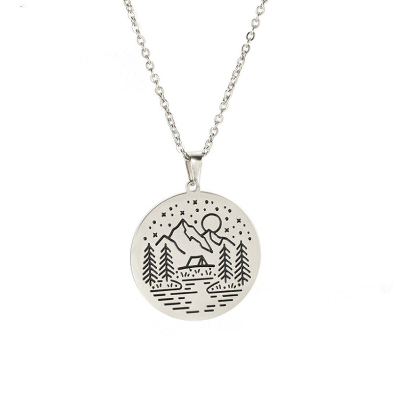 Mountain Peak Chain Necklace