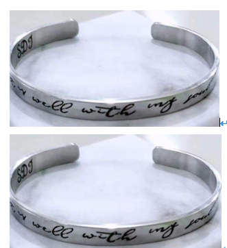 Stainless Steel Mantra Bracelet