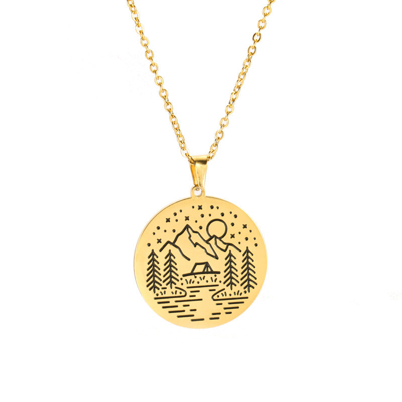 Mountain Peak Chain Necklace