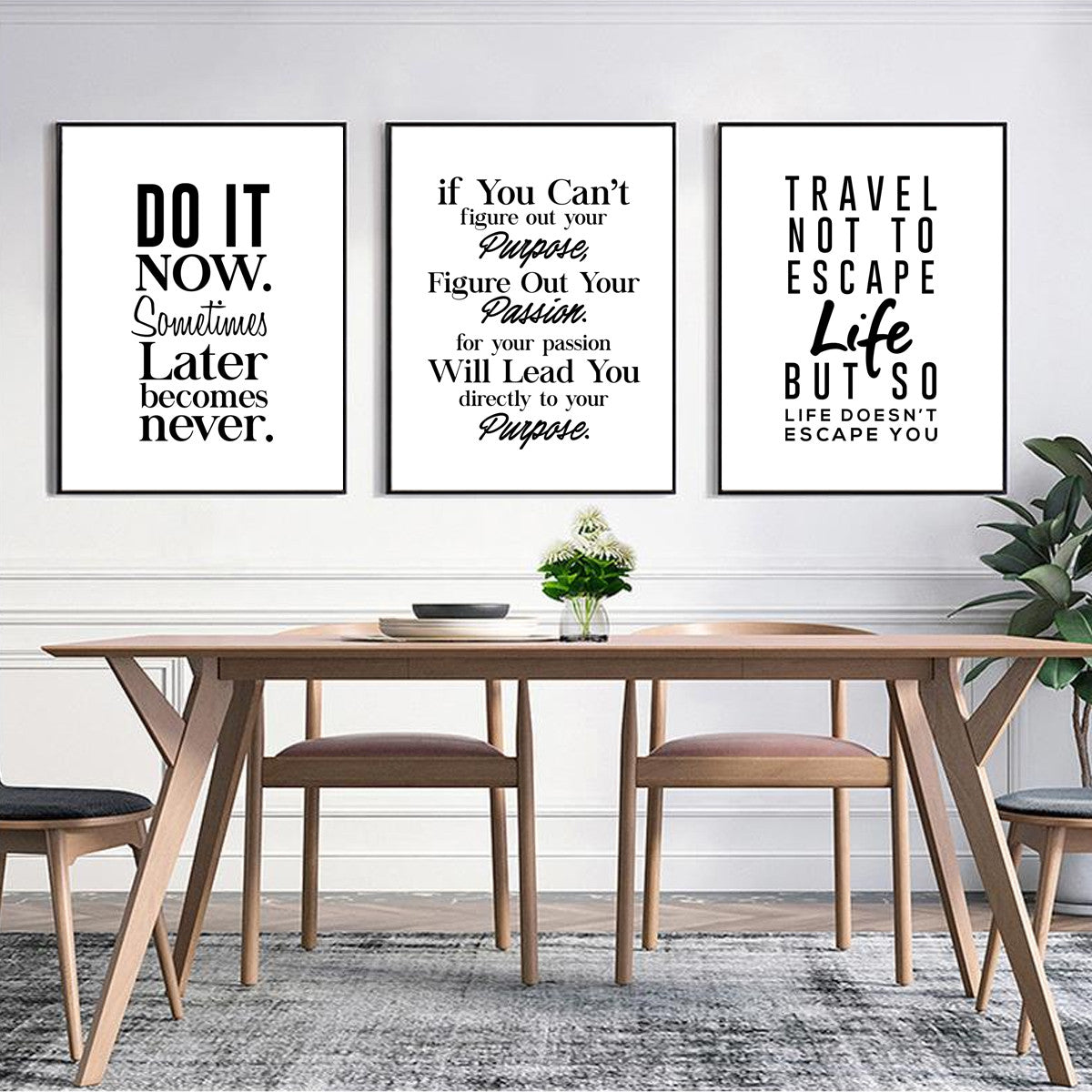 Motivational Phrases Wall-Art Canvas