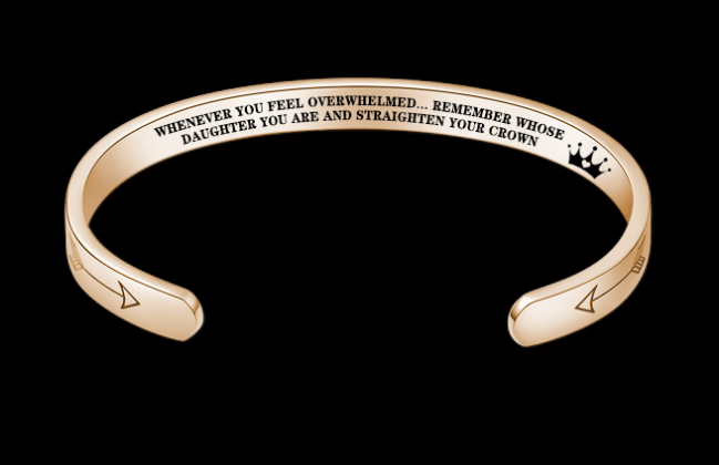 Stainless Steel Mantra Bracelet