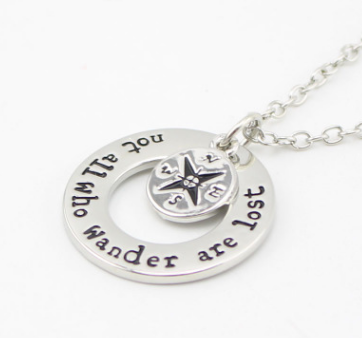 Not All Who Wander Are Lost Necklace