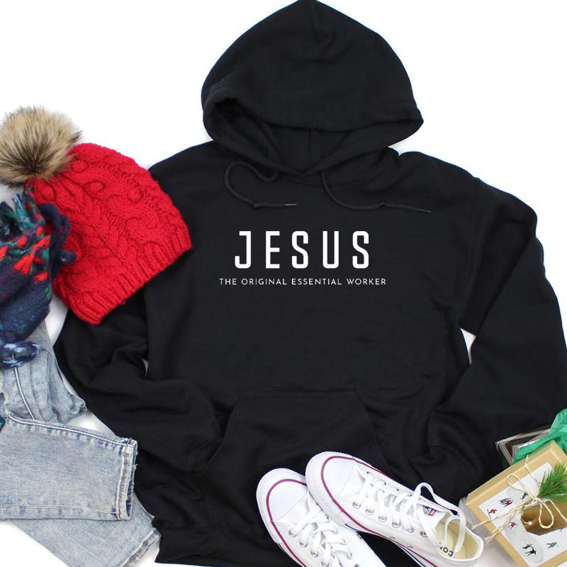 Jesus The Original Essential Worker Women's Hoodie