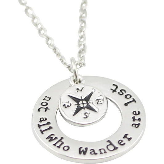 Not All Who Wander Are Lost Necklace