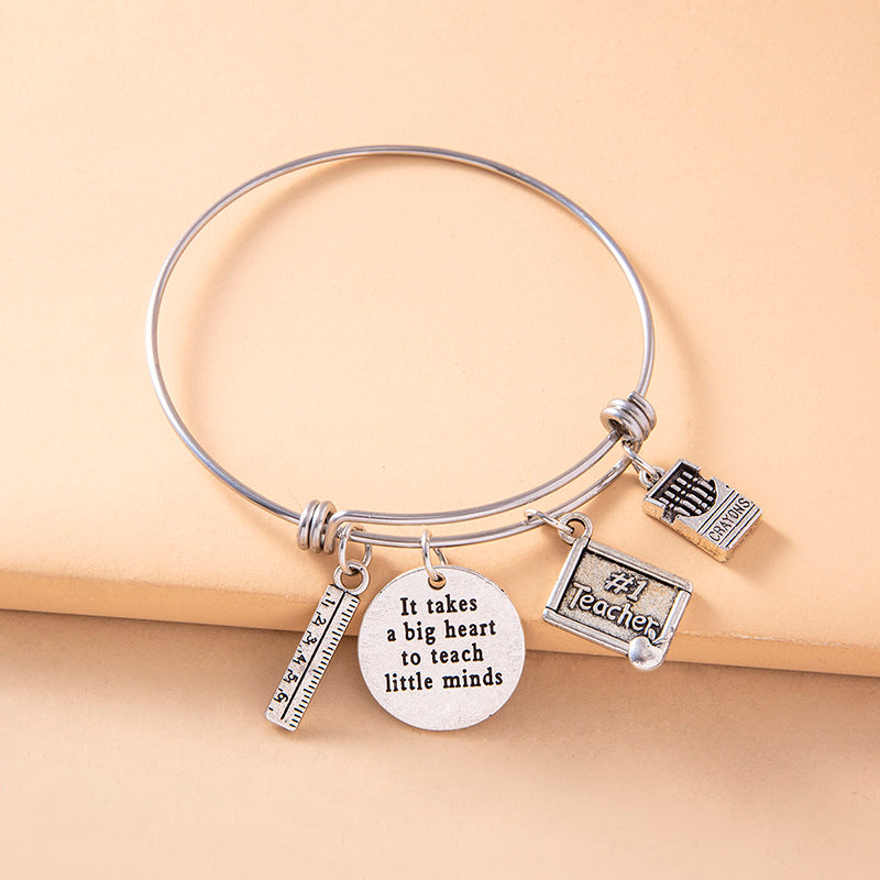 It Takes a Big Heart Adjustable Bangle