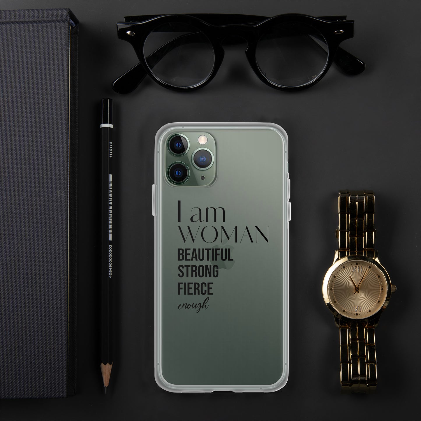 I am Woman iPhone Case (Clear)