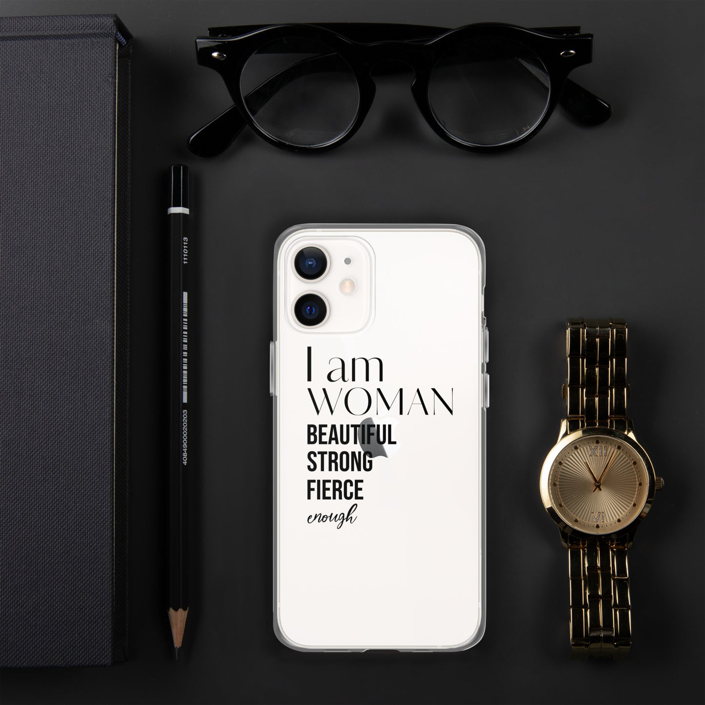 I am Woman iPhone Case (Clear)