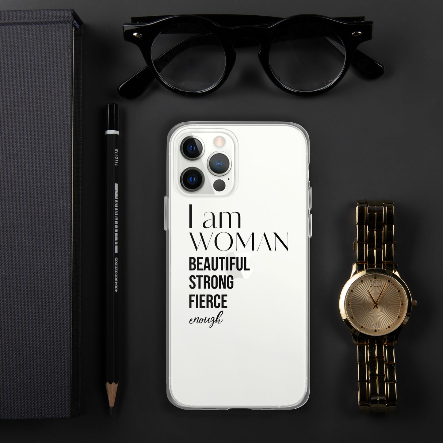 I am Woman iPhone Case (Clear)