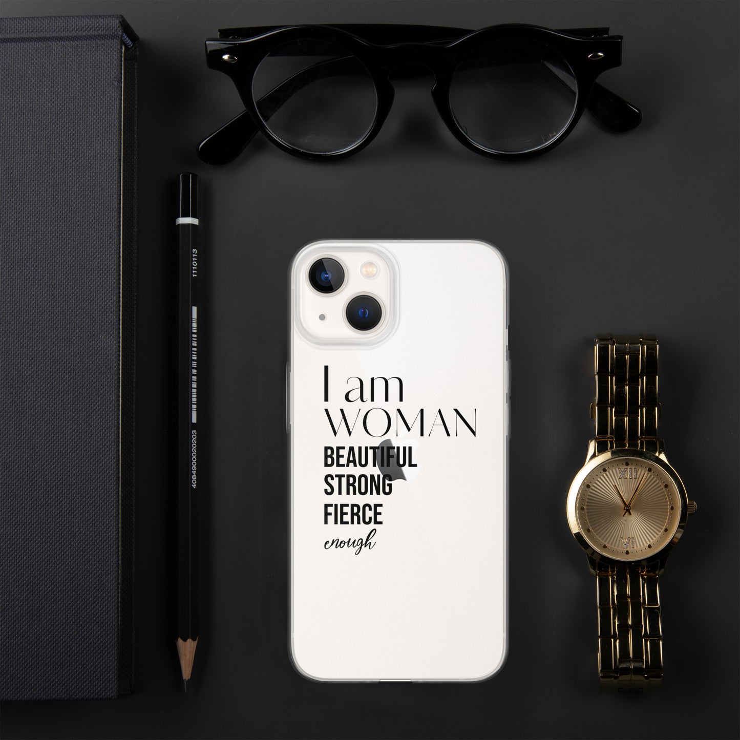 I am Woman iPhone Case (Clear)