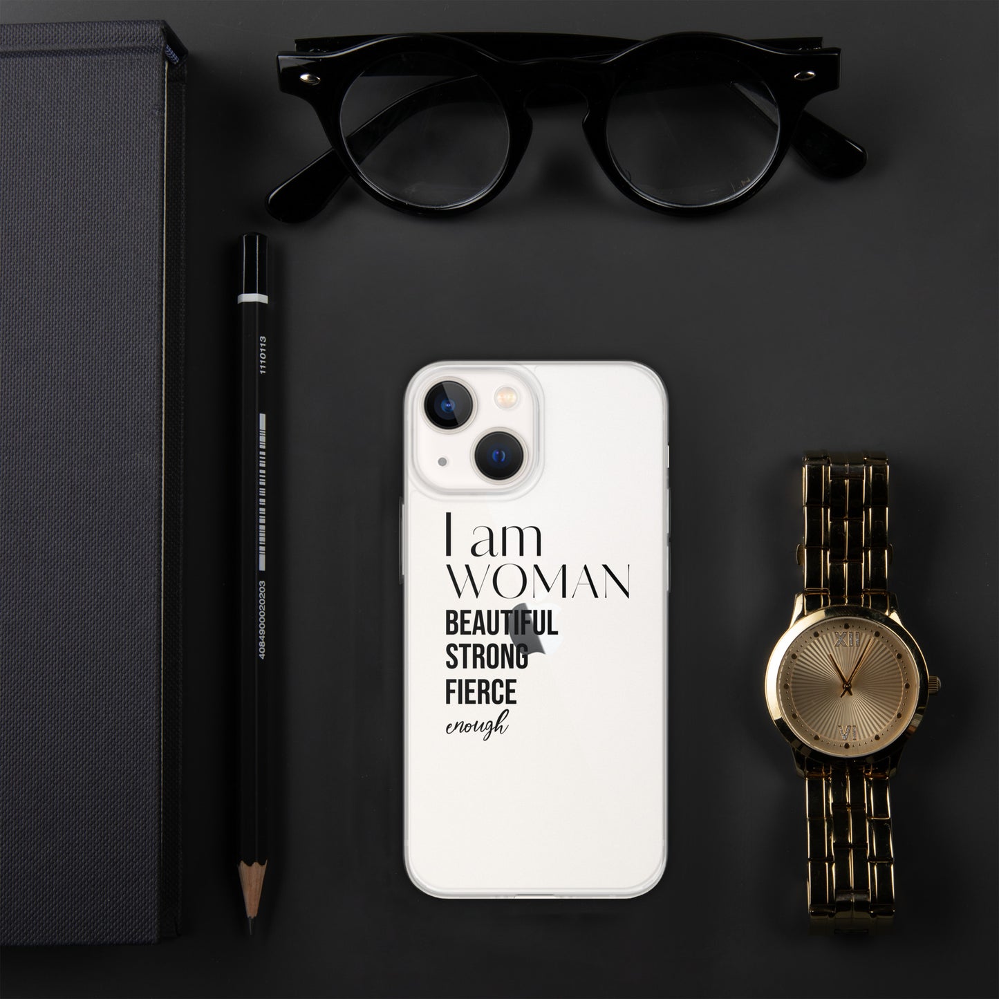 I am Woman iPhone Case (Clear)