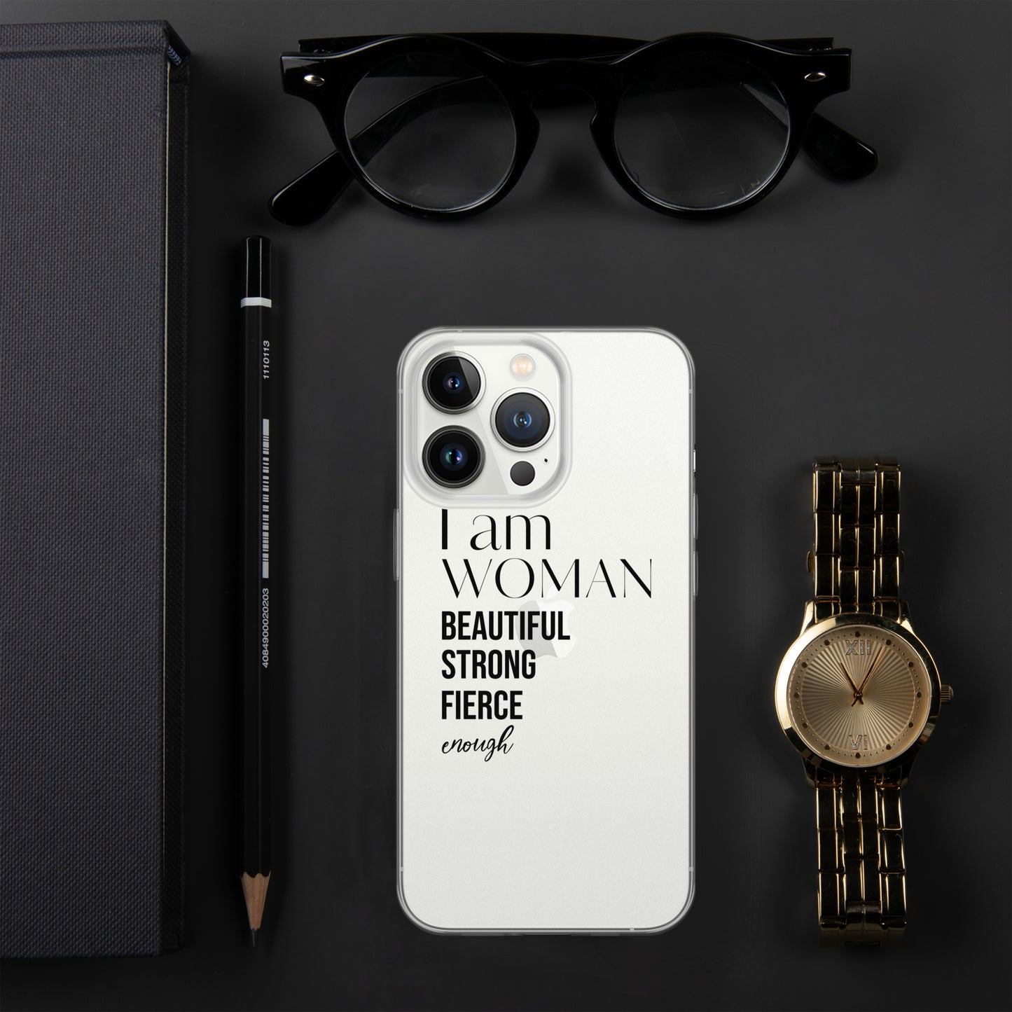 I am Woman iPhone Case (Clear)