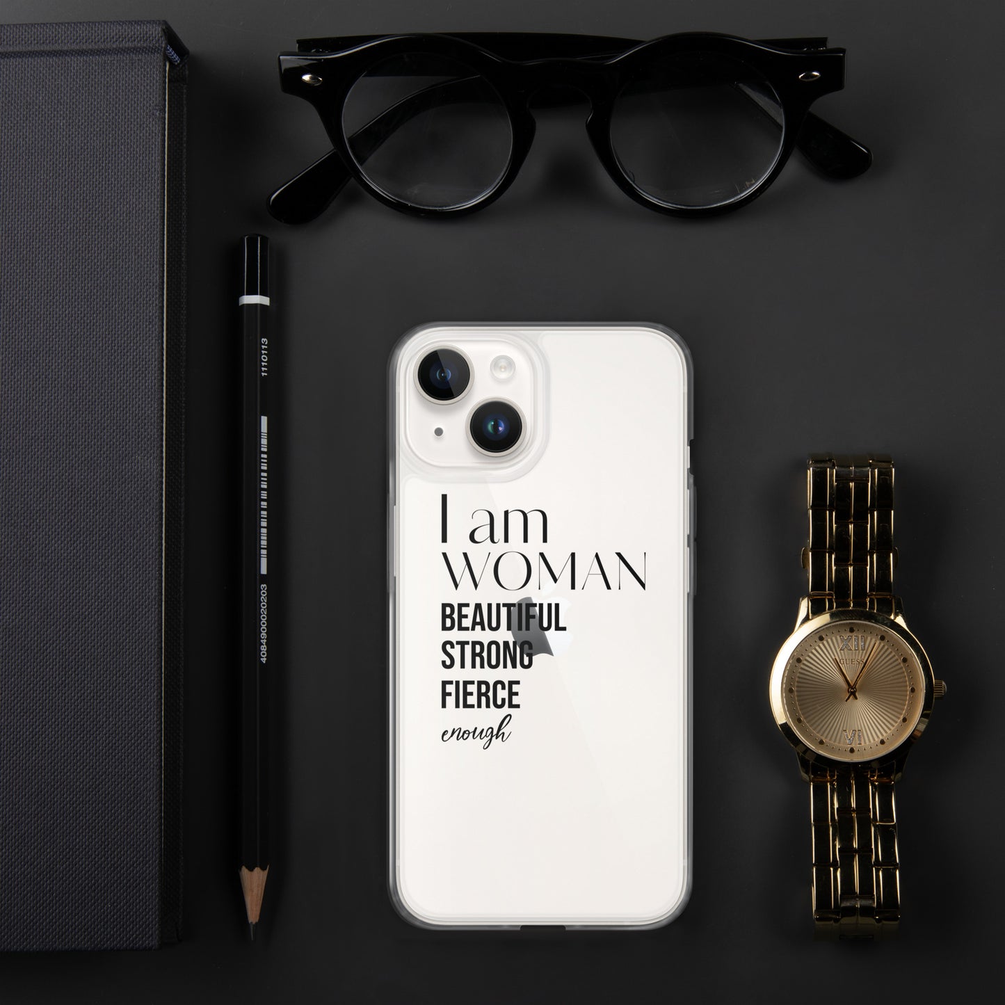 I am Woman iPhone Case (Clear)