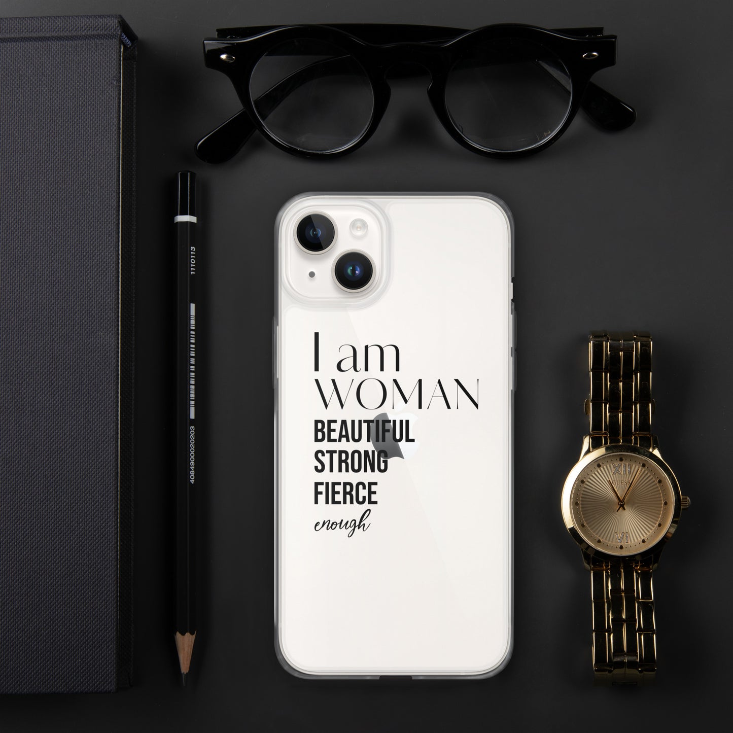 I am Woman iPhone Case (Clear)