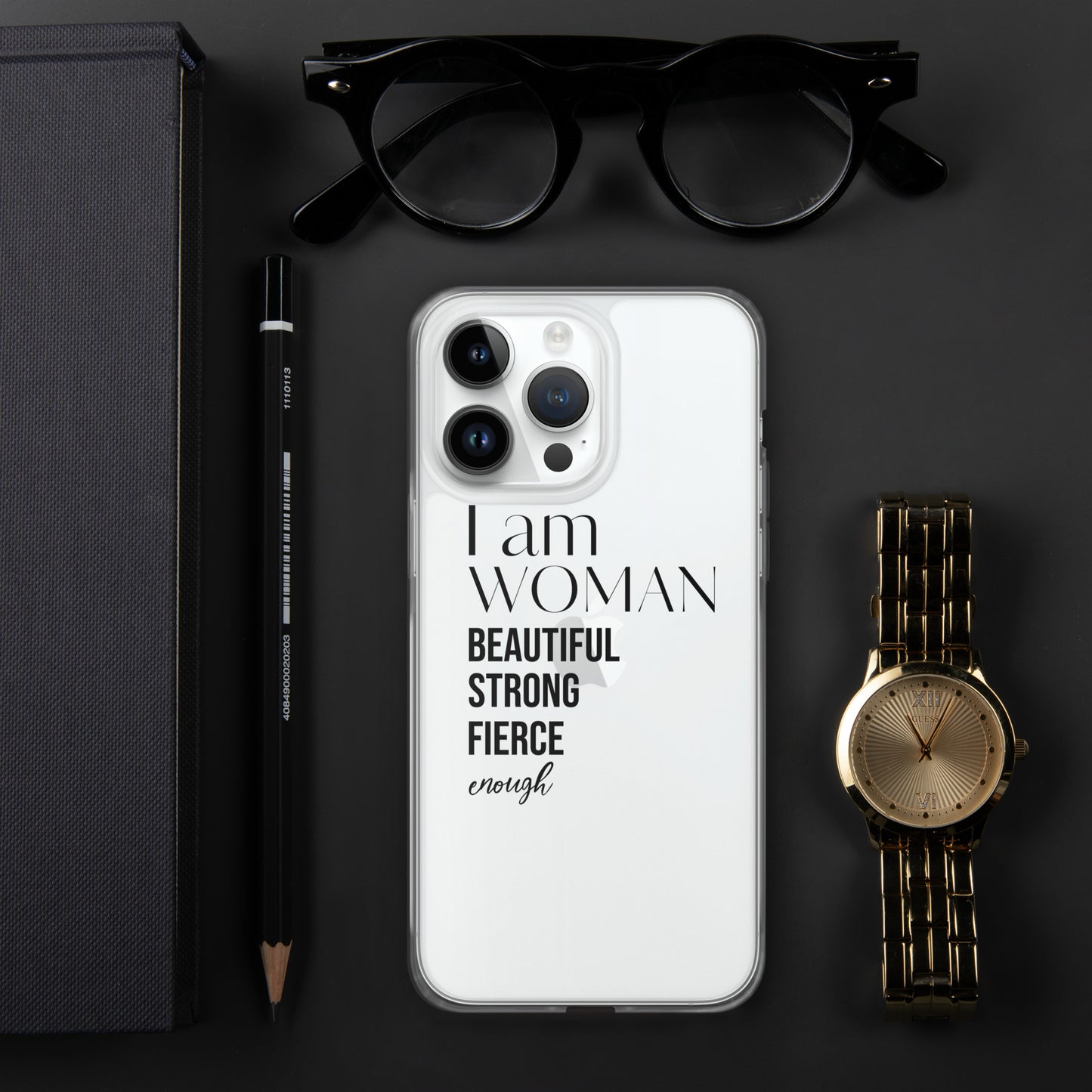 I am Woman iPhone Case (Clear)