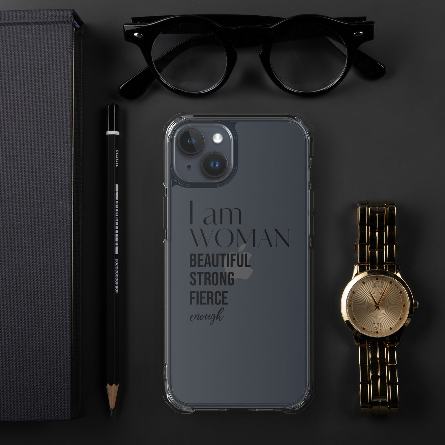 I am Woman iPhone Case (Clear)