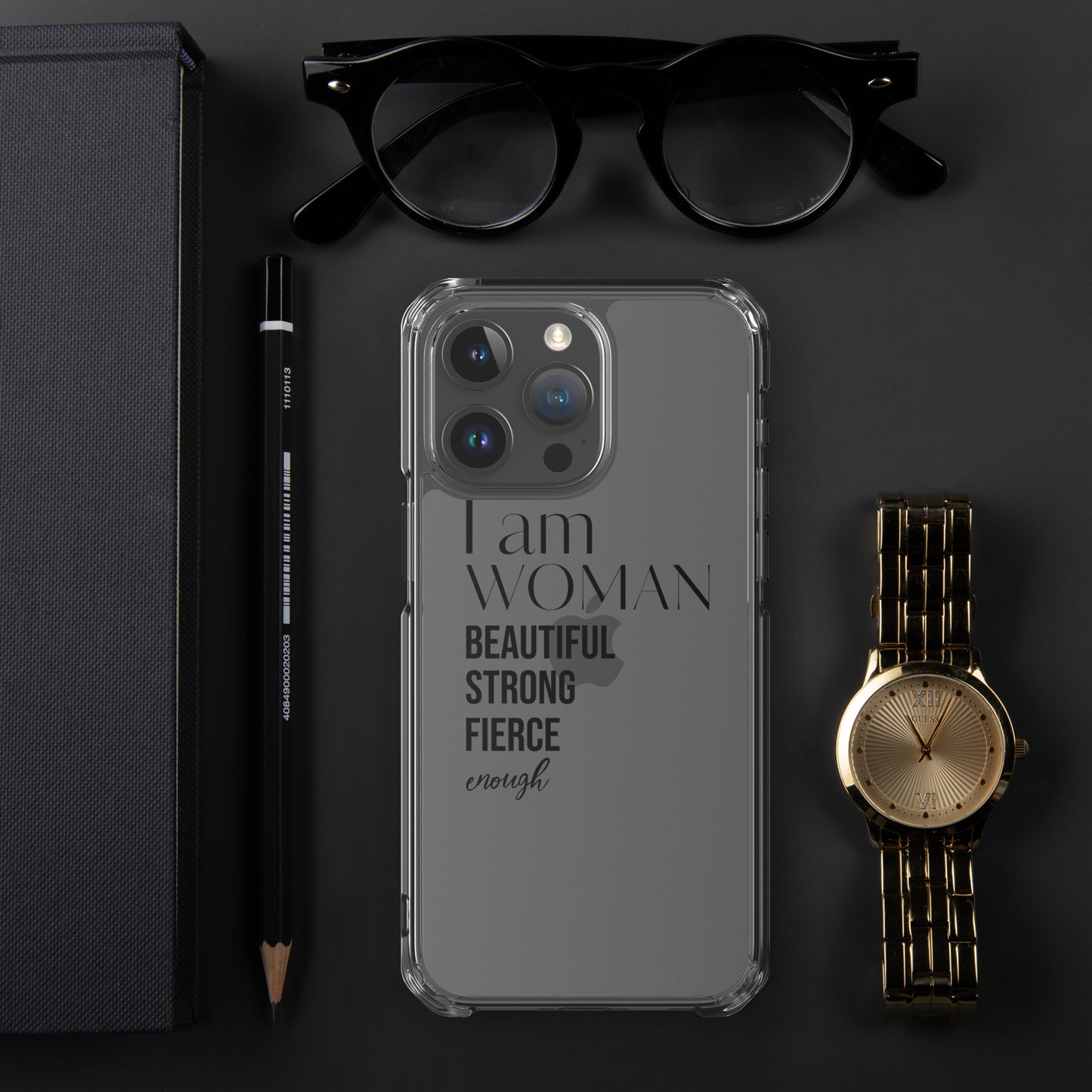 I am Woman iPhone Case (Clear)