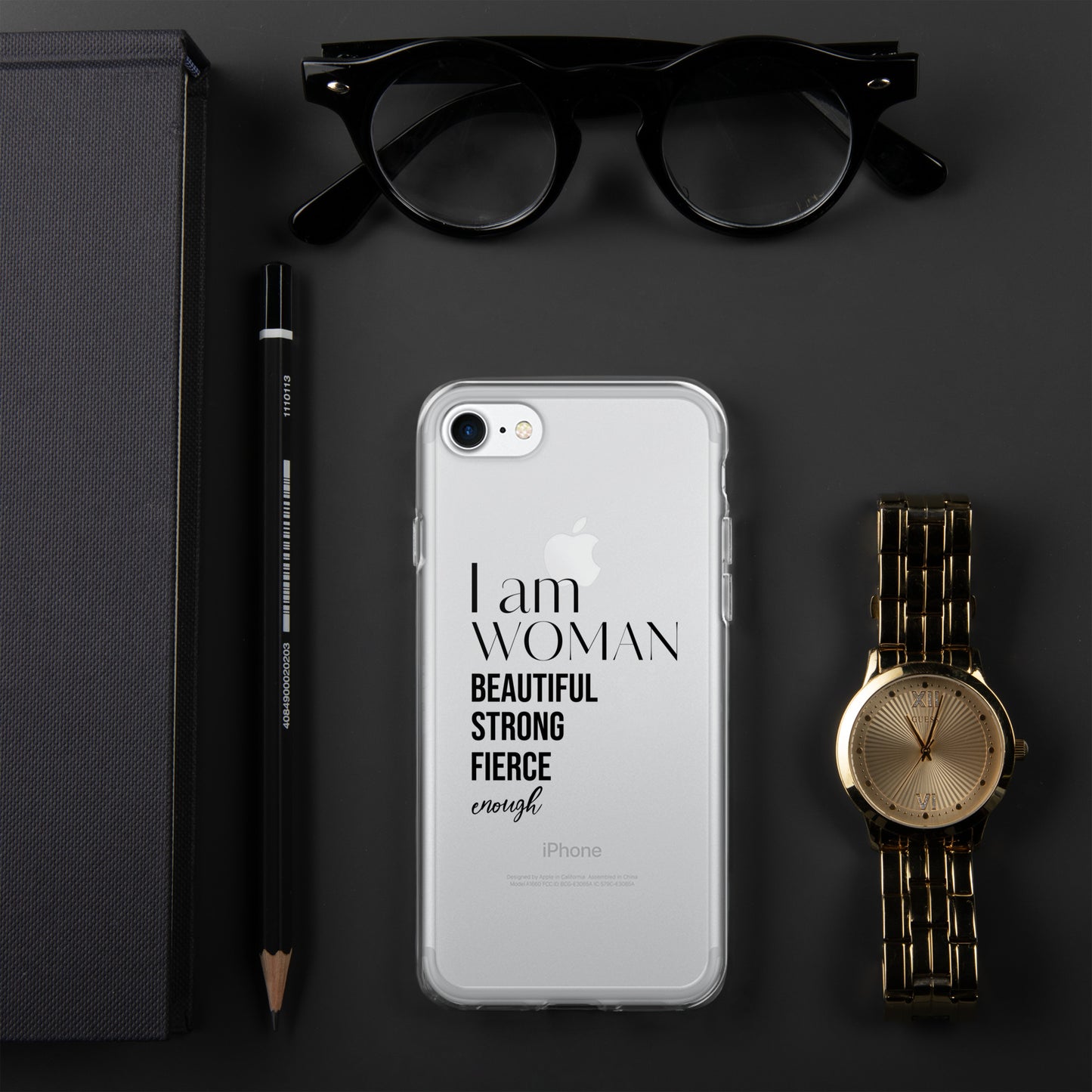 I am Woman iPhone Case (Clear)