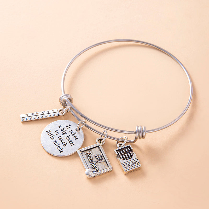 It Takes a Big Heart Adjustable Bangle