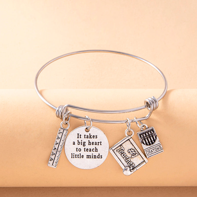 It Takes a Big Heart Adjustable Bangle