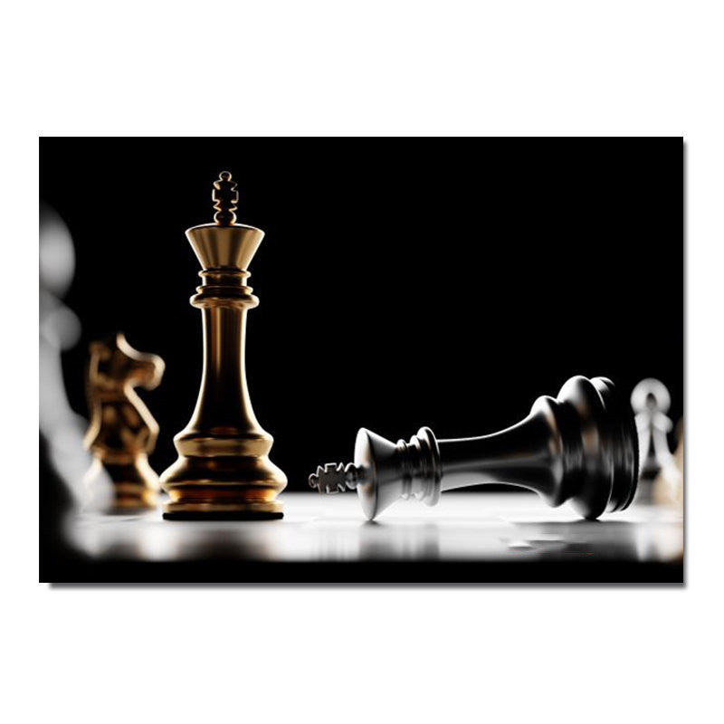 Life Is Like A Chess Game Motivational Poster Canvas