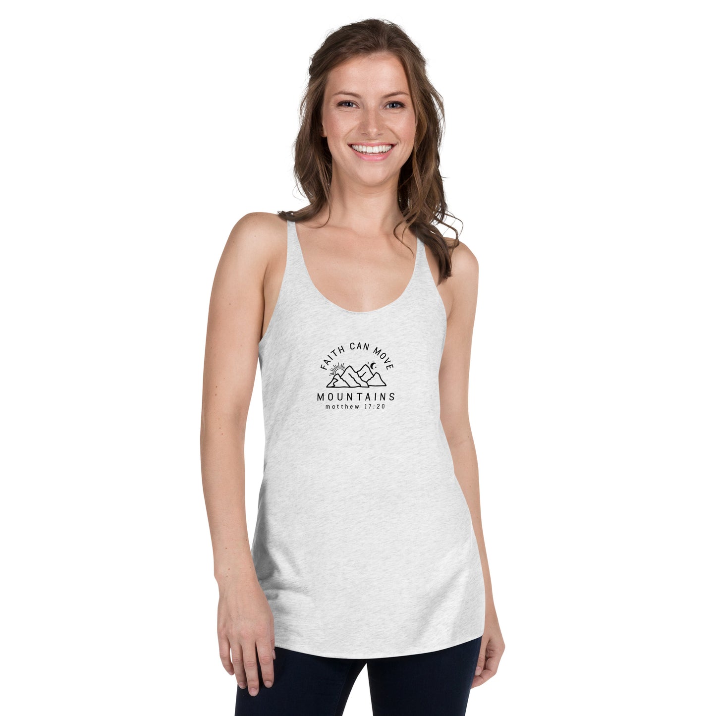 Faith Can Move Mountains Racerback Tank Top