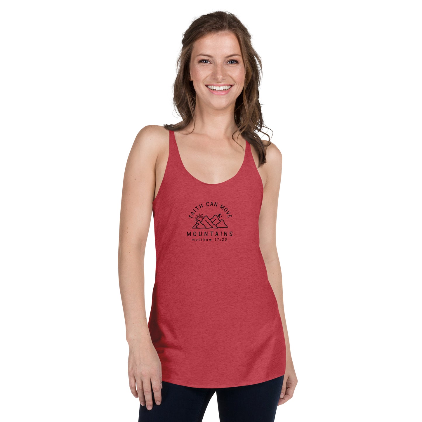 Faith Can Move Mountains Racerback Tank Top