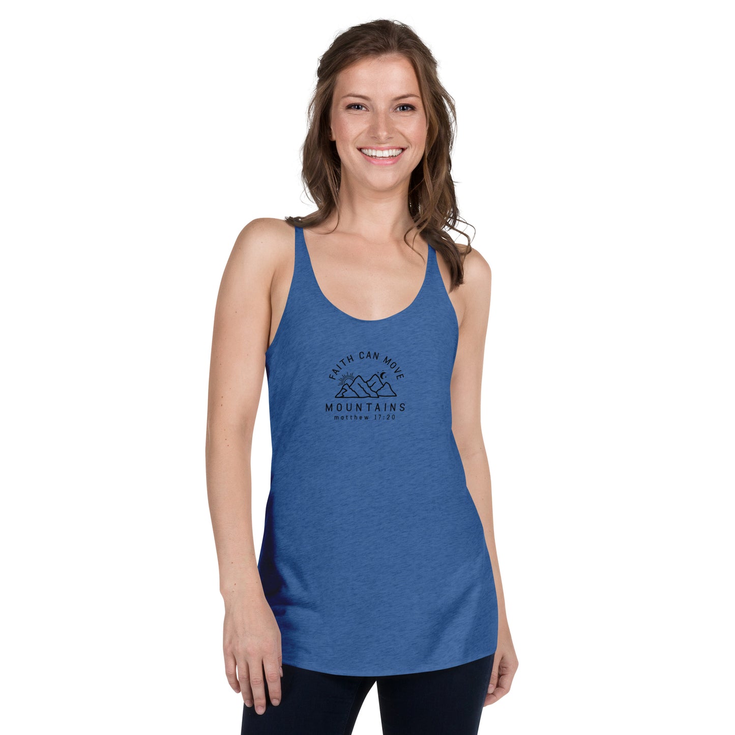 Faith Can Move Mountains Racerback Tank Top