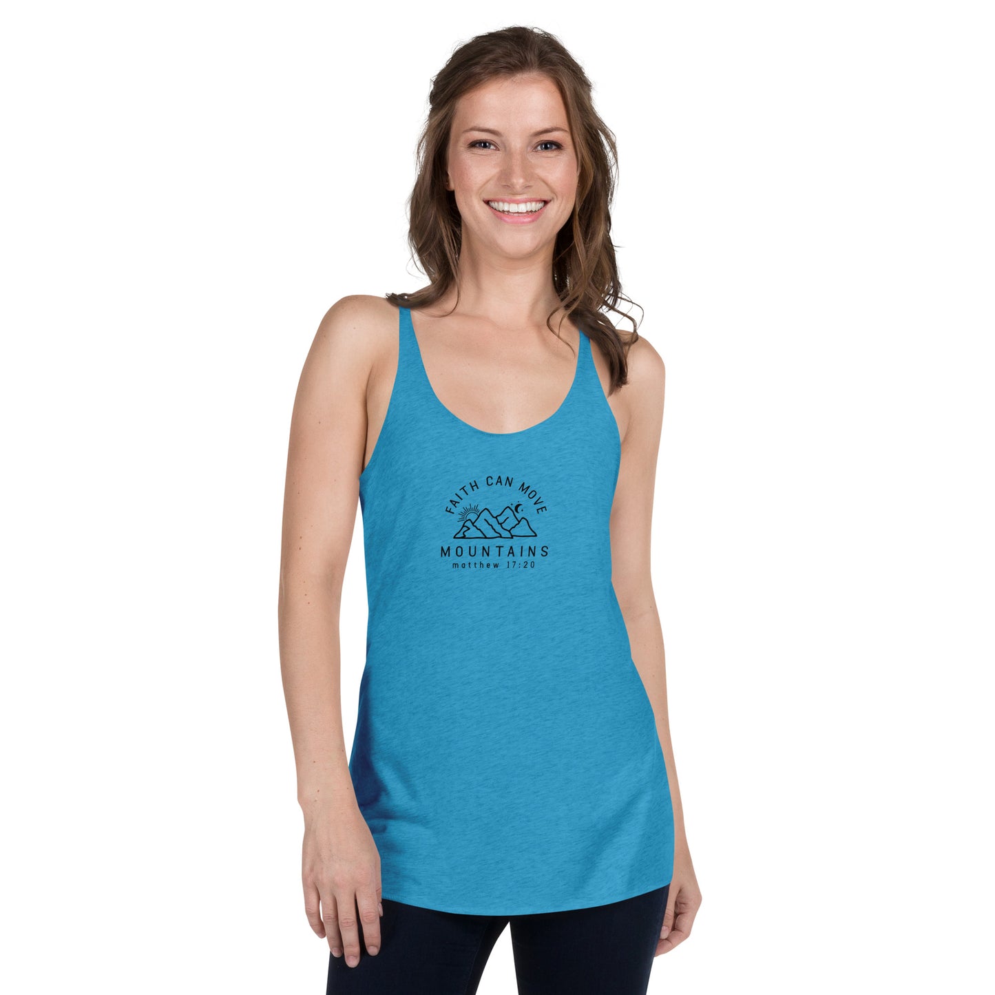 Faith Can Move Mountains Racerback Tank Top