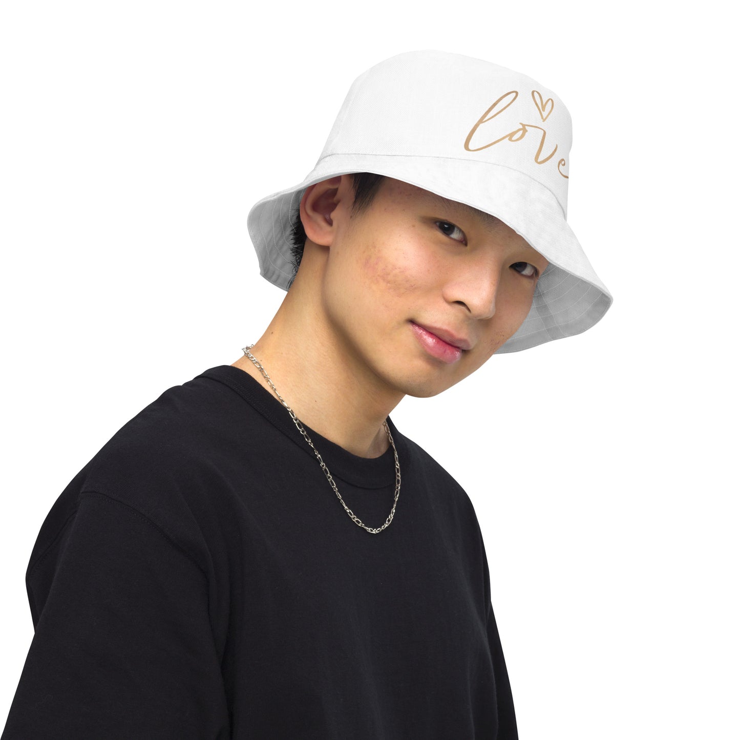 Love Reversible bucket hat