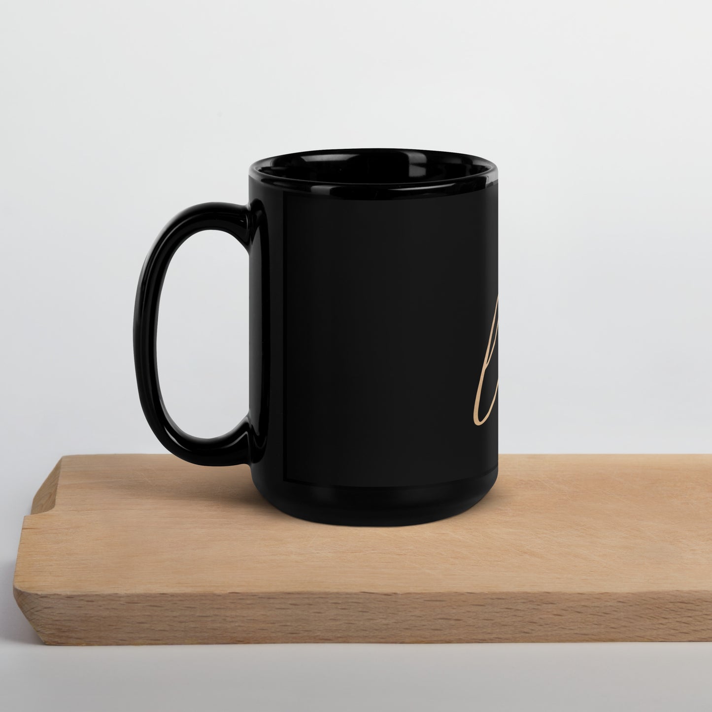 Love Black Glossy Mug