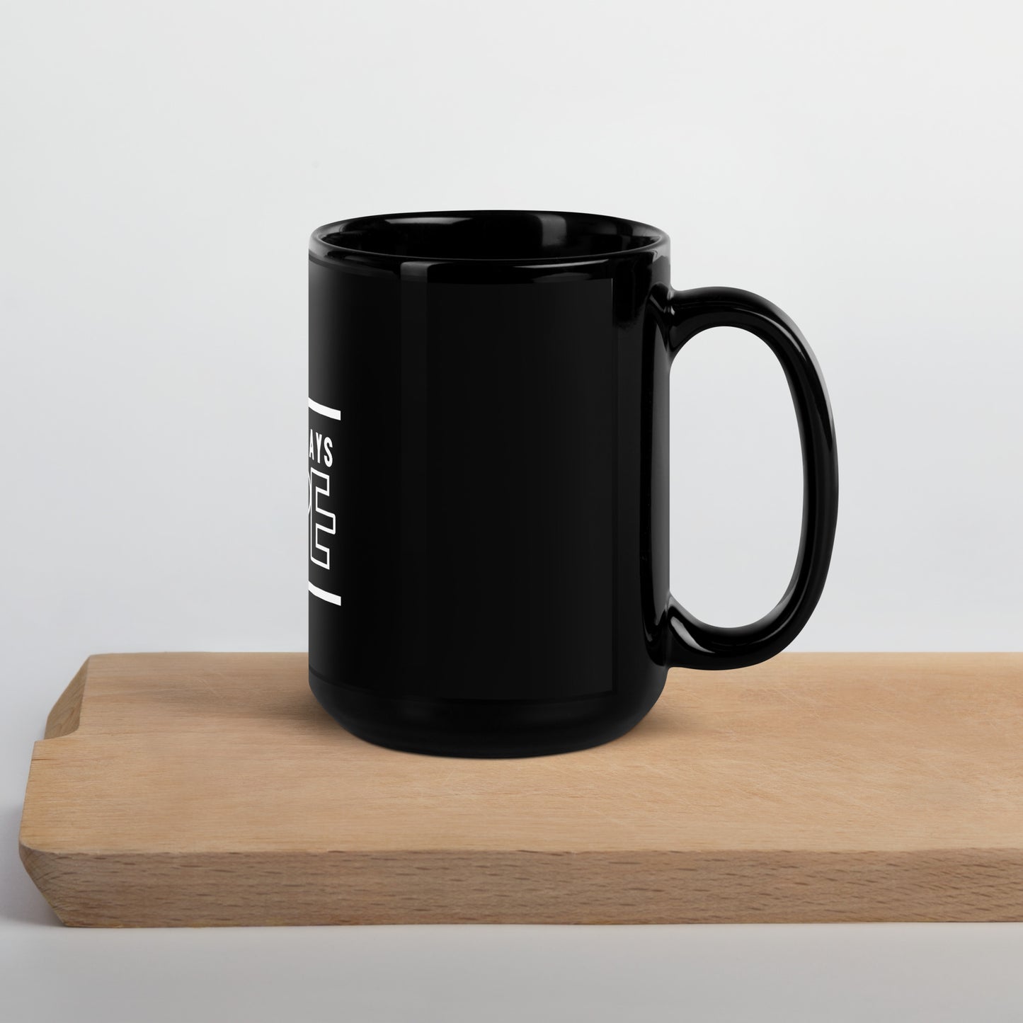 Hope Black Glossy Mug